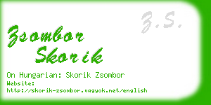 zsombor skorik business card